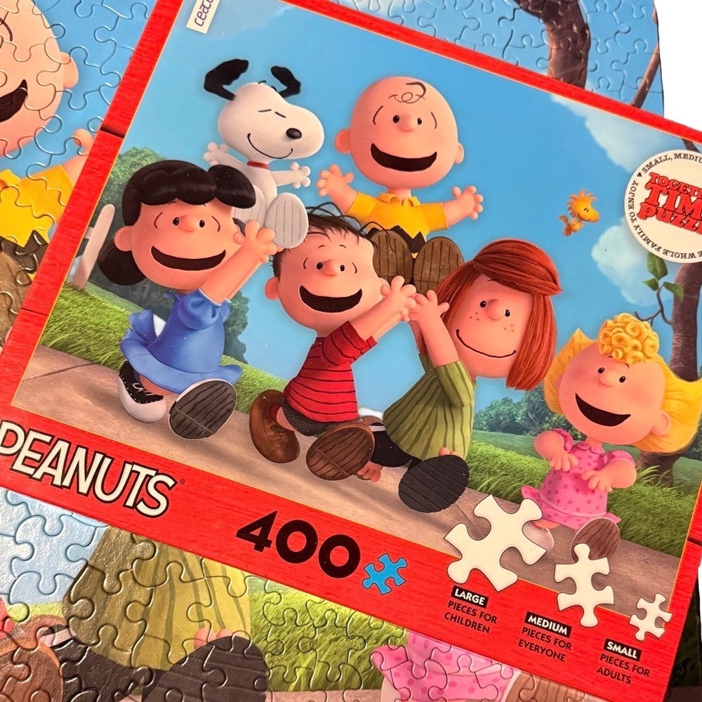 Peanuts Ceaco Together Time 400 Piece Jigsaw Puzzle Charlie Brown Snoopy 24x18